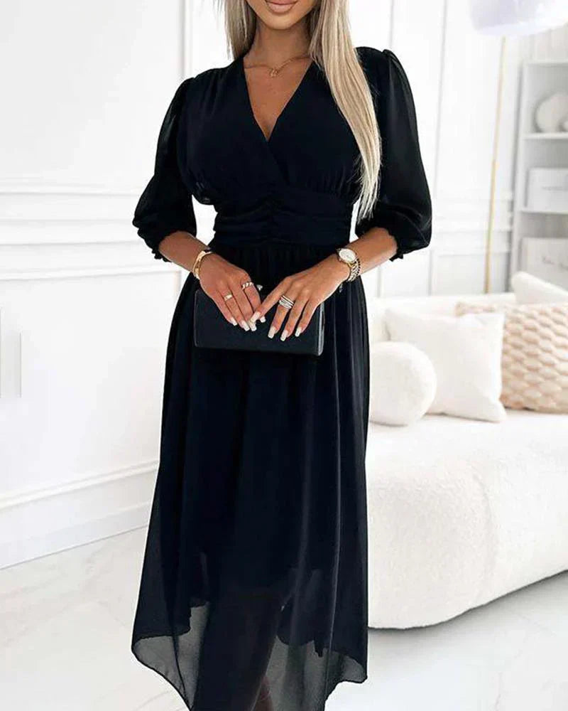 Niobe - Edles Damenkleid mit Mittellangen Ärmeln