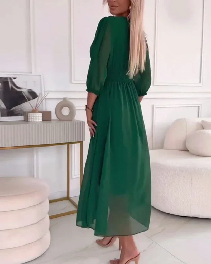 Niobe - Edles Damenkleid mit Mittellangen Ärmeln