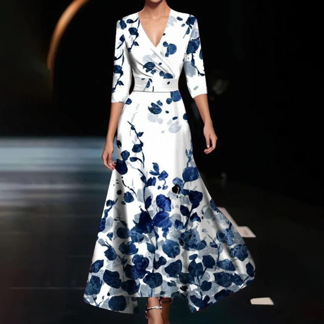 Yuna - Florales Wickelkleid